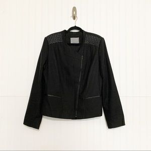 Classiques Entier XL Leather Yoke Moto Jacket